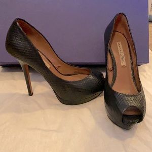 Zara 5” tall heels,  I used them a couple times for weddings and work events.